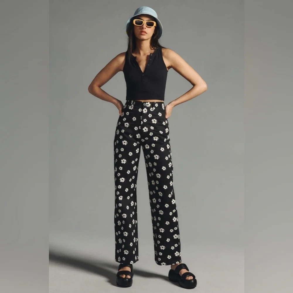 Rolla’s x Anthropologie Folk Floral Heidi Pant | Sz 31 - Picture 1 of 6